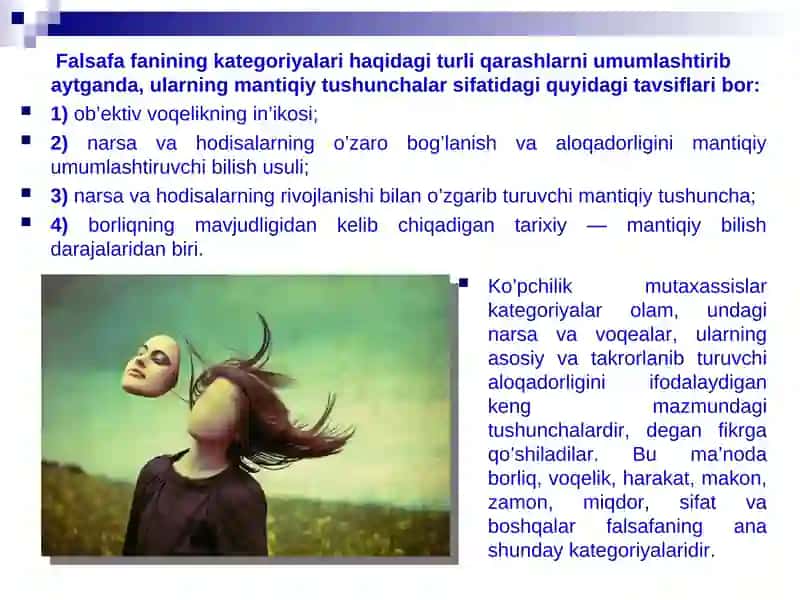 Falsafa kategoriyalari va ularning turlari 3