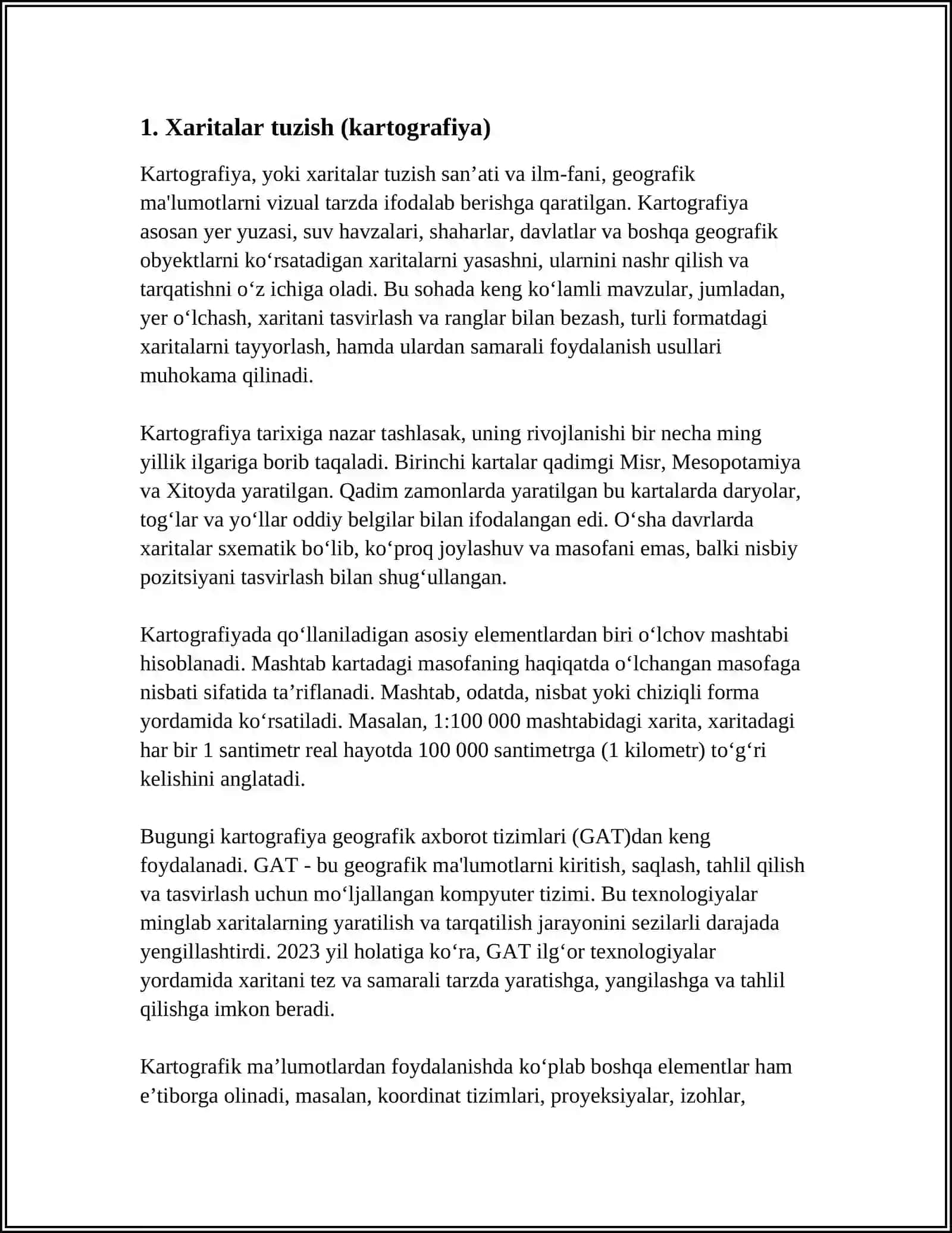TARIXIY GEOGRAFIYANING OʻRGANISH YORDAMCHI FANI 3