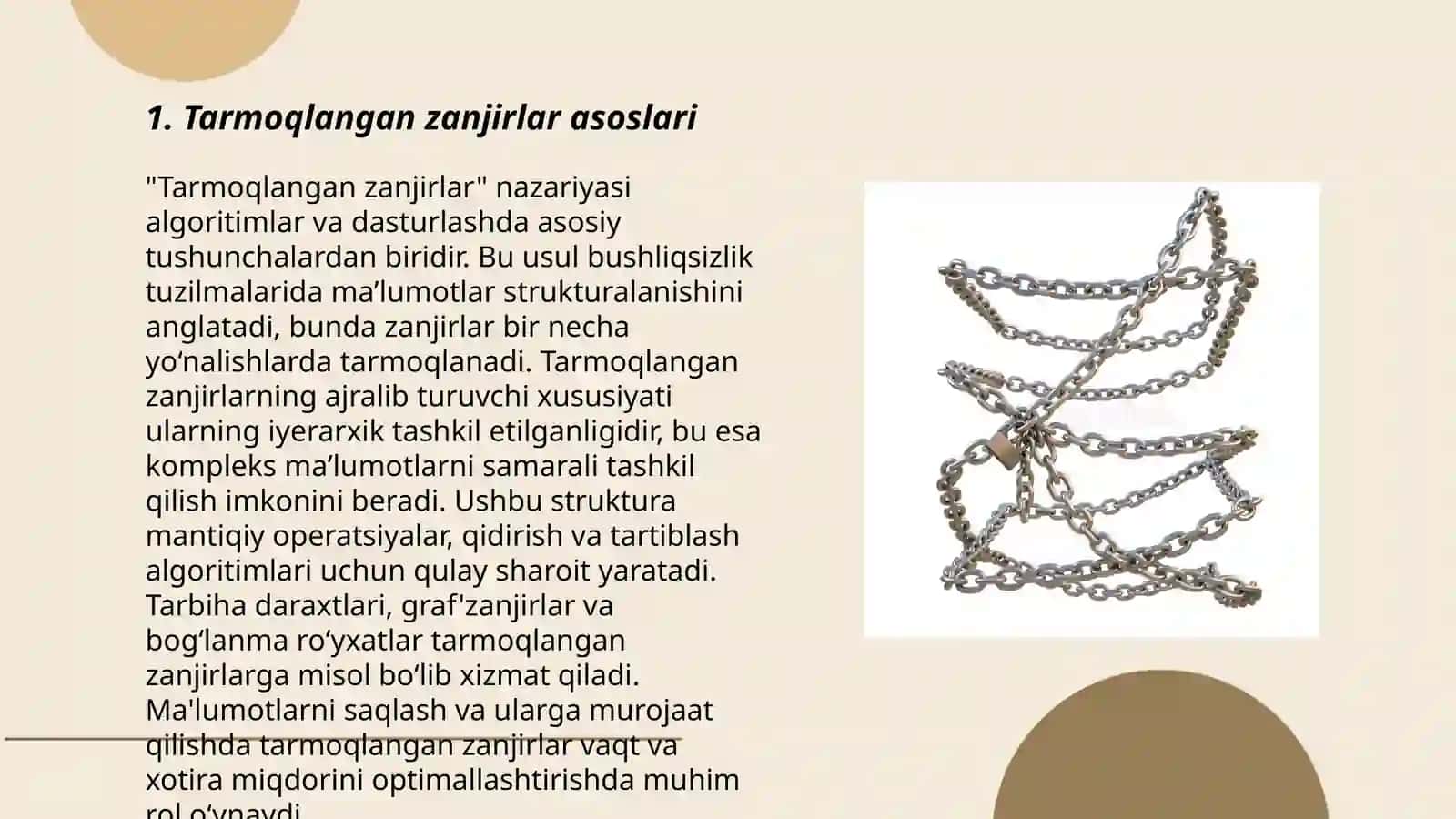 Tarmoqlangan zanjirlar 3