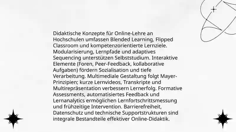Didaktische Konzepte für Online-Lehre an Hochschulen 3