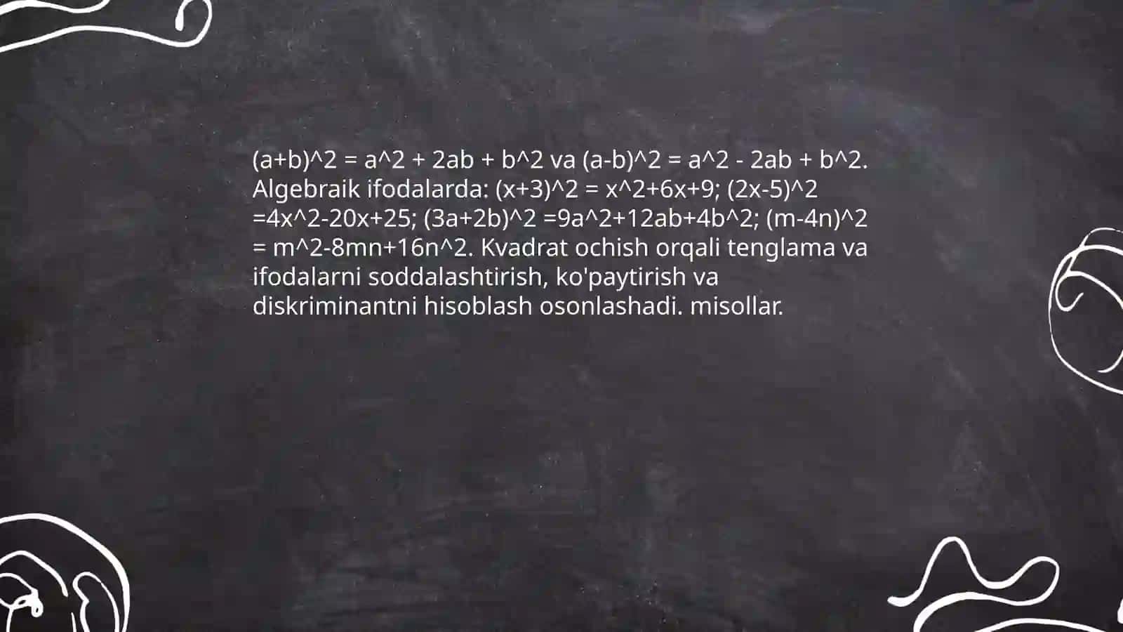 QISQA KOʻPAYTIRISH FORMULALARI TADBIQI 3