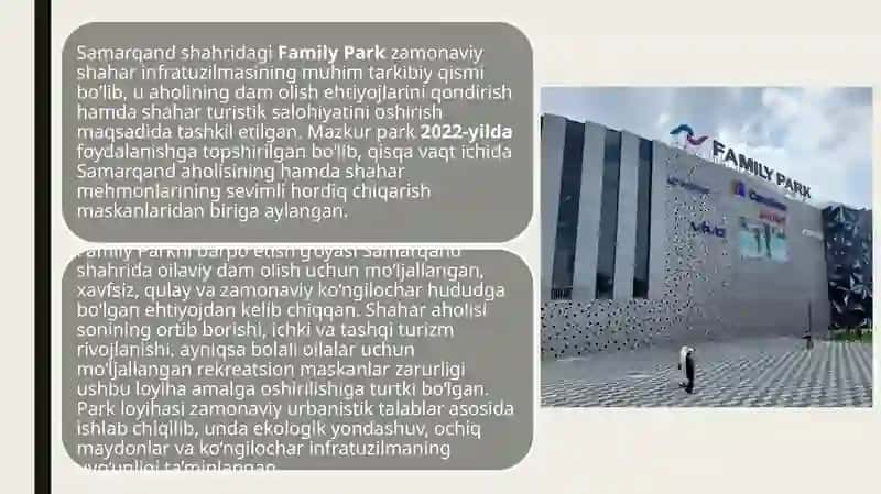 SamarqandagiFamily park 3