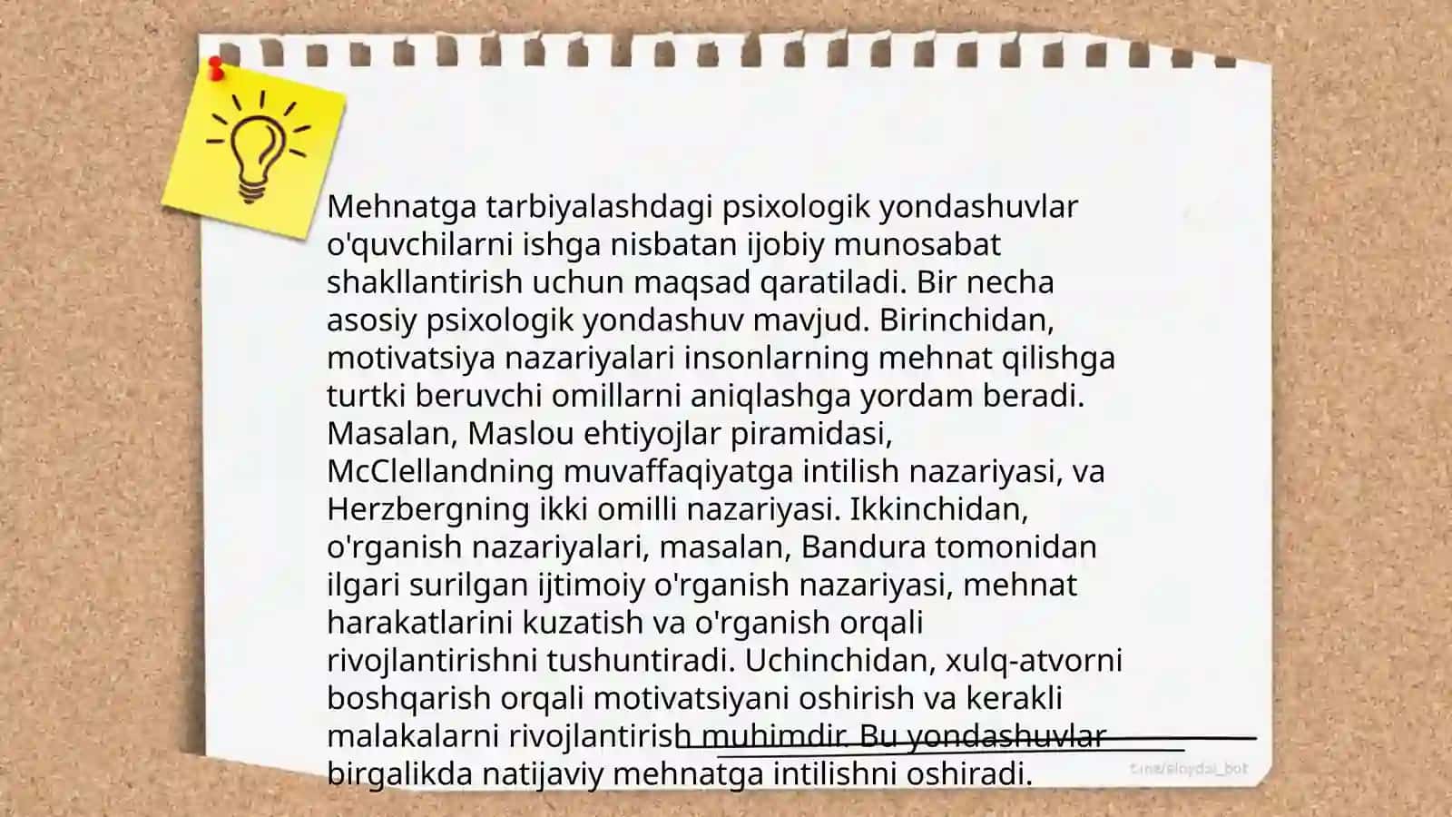 Mehnatga tarbiyalashdagi psixologik yondashuvlar 3