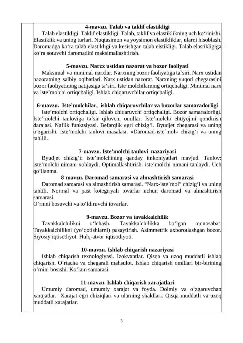 Mikroiqtisodiyot. Makroiqtisodiyot 3