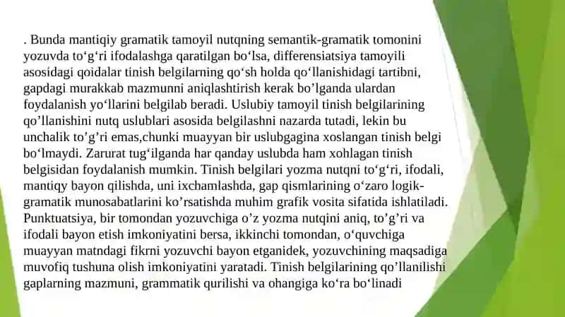 Punktuatsiya. Punktuatsion me’yor 3