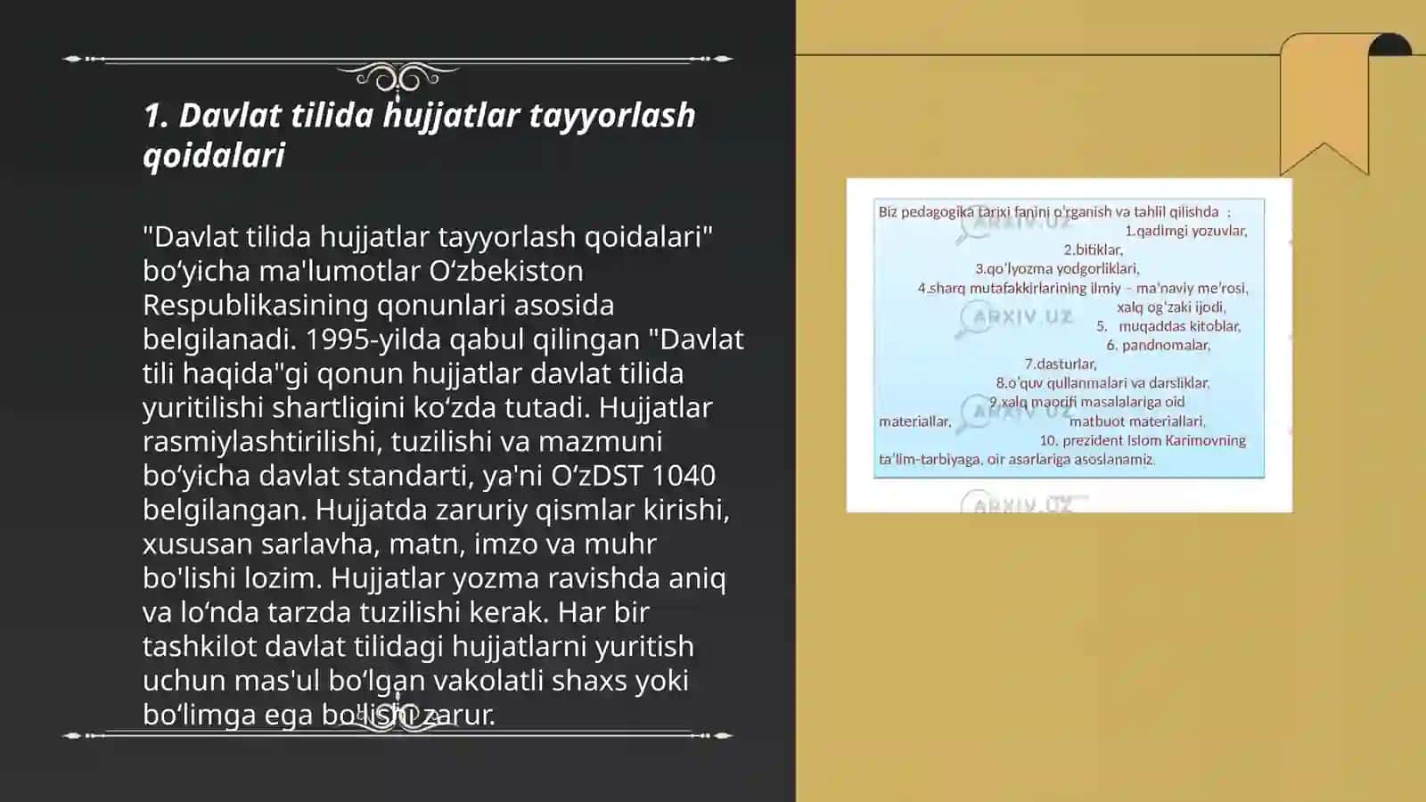 Davlat tilida ish yuritish fanining maqsad va vazifalari 3