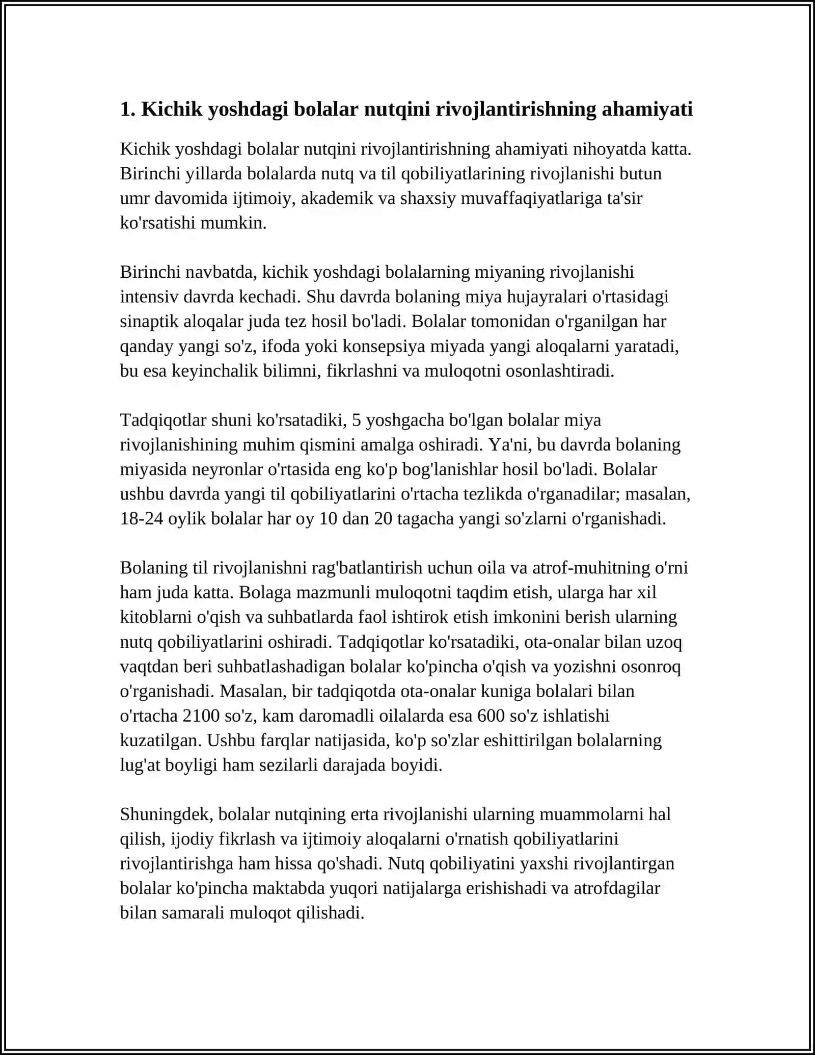 KICHIK YOSHDAGI BOLALAR NUTQINI OʻSTIRISHNING VAZIFALARI METODLARI VA VOSITALARI 3