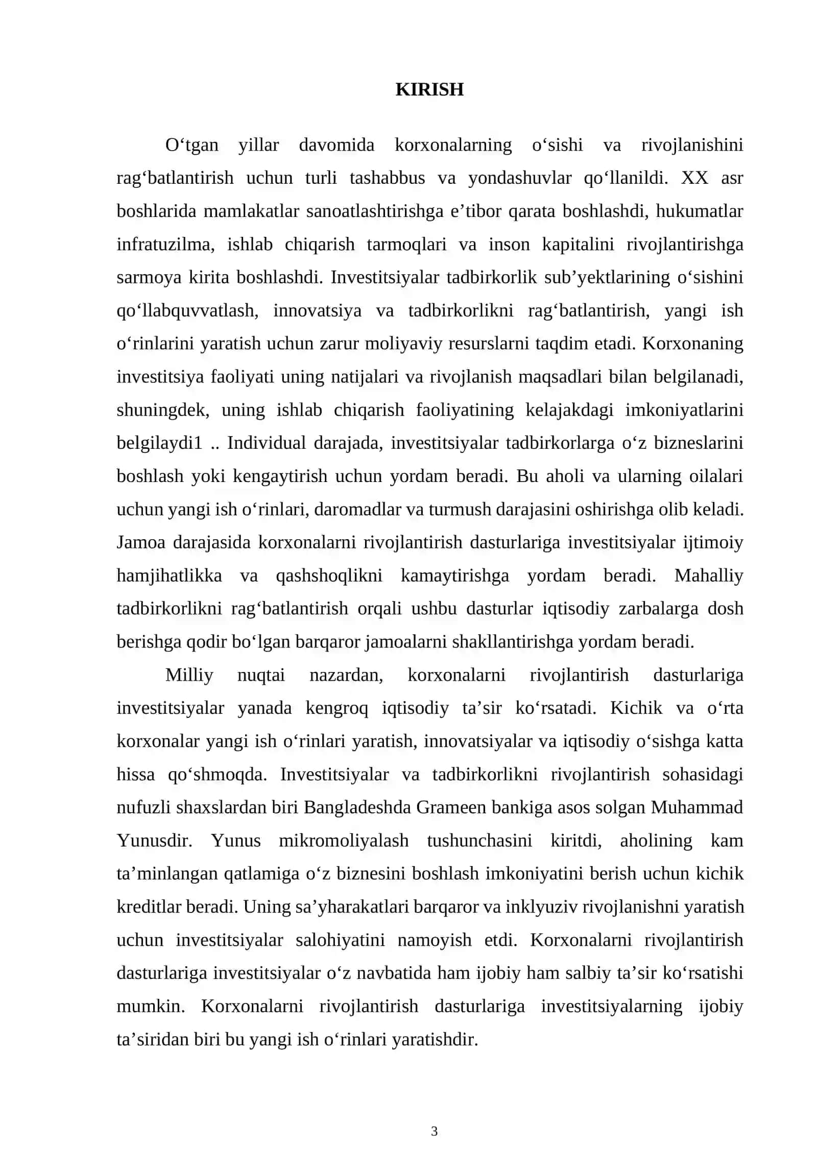 Investitsiya korxona ishlab chiqarish salohiyatini rivojlantirish va mustahkamlash vositasi 3