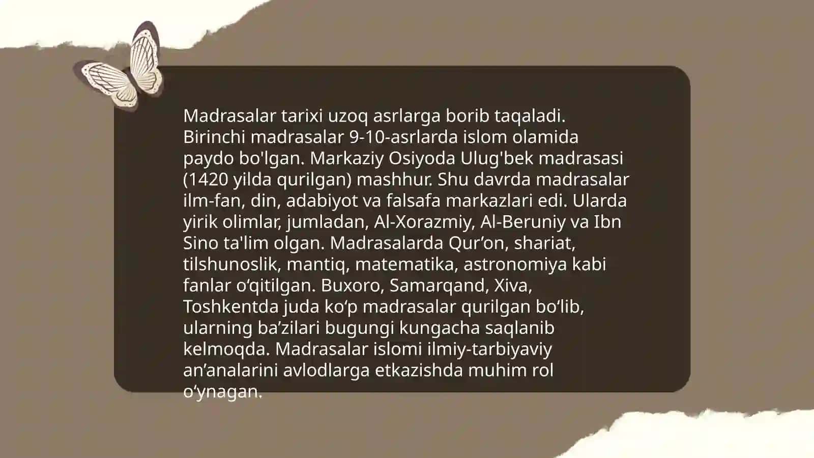 Madrasalar tarixi 3