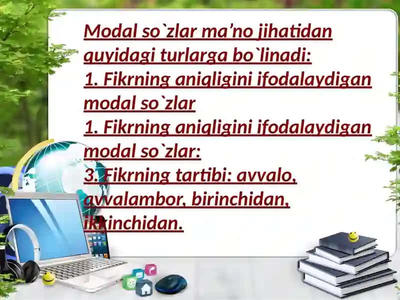Modal so'zlar 3