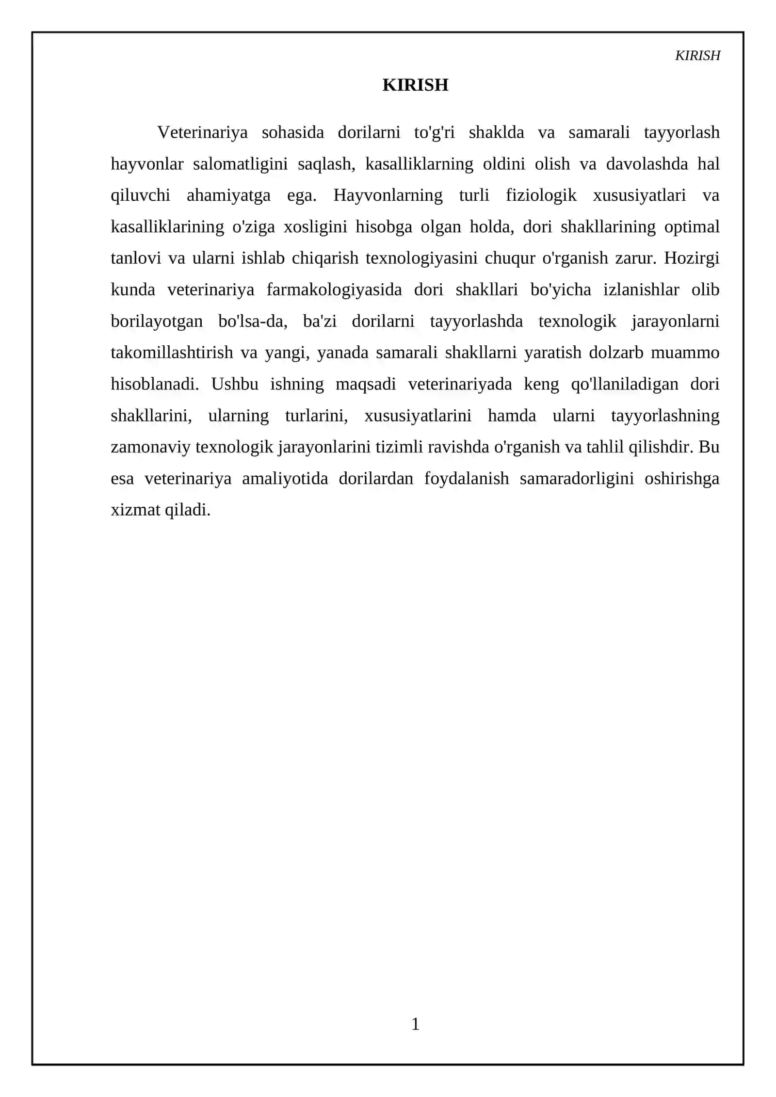 Veterinariyada ishlatiladigan dori shakllari va ularni tayyorlash texnologiyasi 3