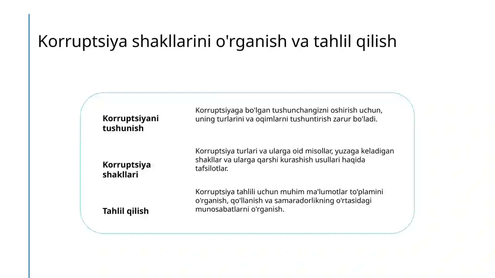 Õzbekistonda korrupsiyaga qarshi kurashish masalalari 3