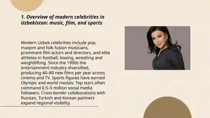 Overview of Modern Celebrities in Uzbekistan 3