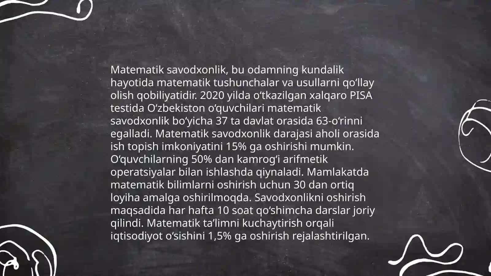 Matematik savodxonlik 3