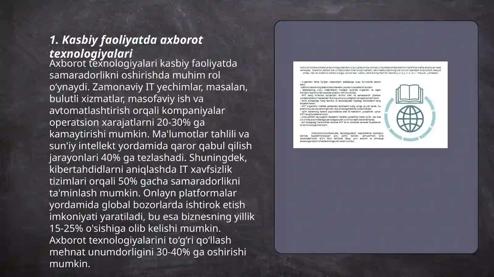 Kasbiy faoliyatda zamonaviy axborotkommunikatsiya texnologiyalaridan foydalanish 3