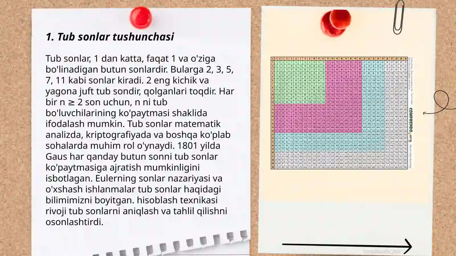 Tub va murakkab sonlar 3