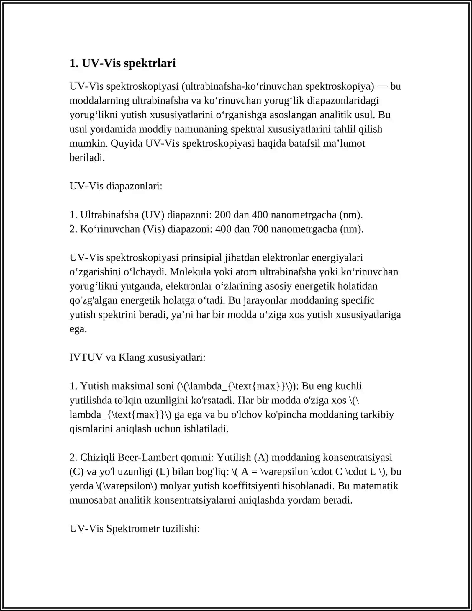 UF VA VIS SPEKTROSKOPIYA 3