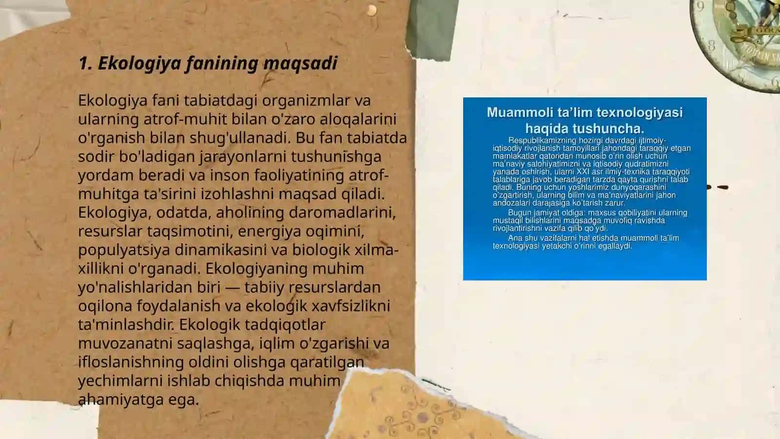 Ekologiya fani maqsadi, vazifalari va ahamiyati 3