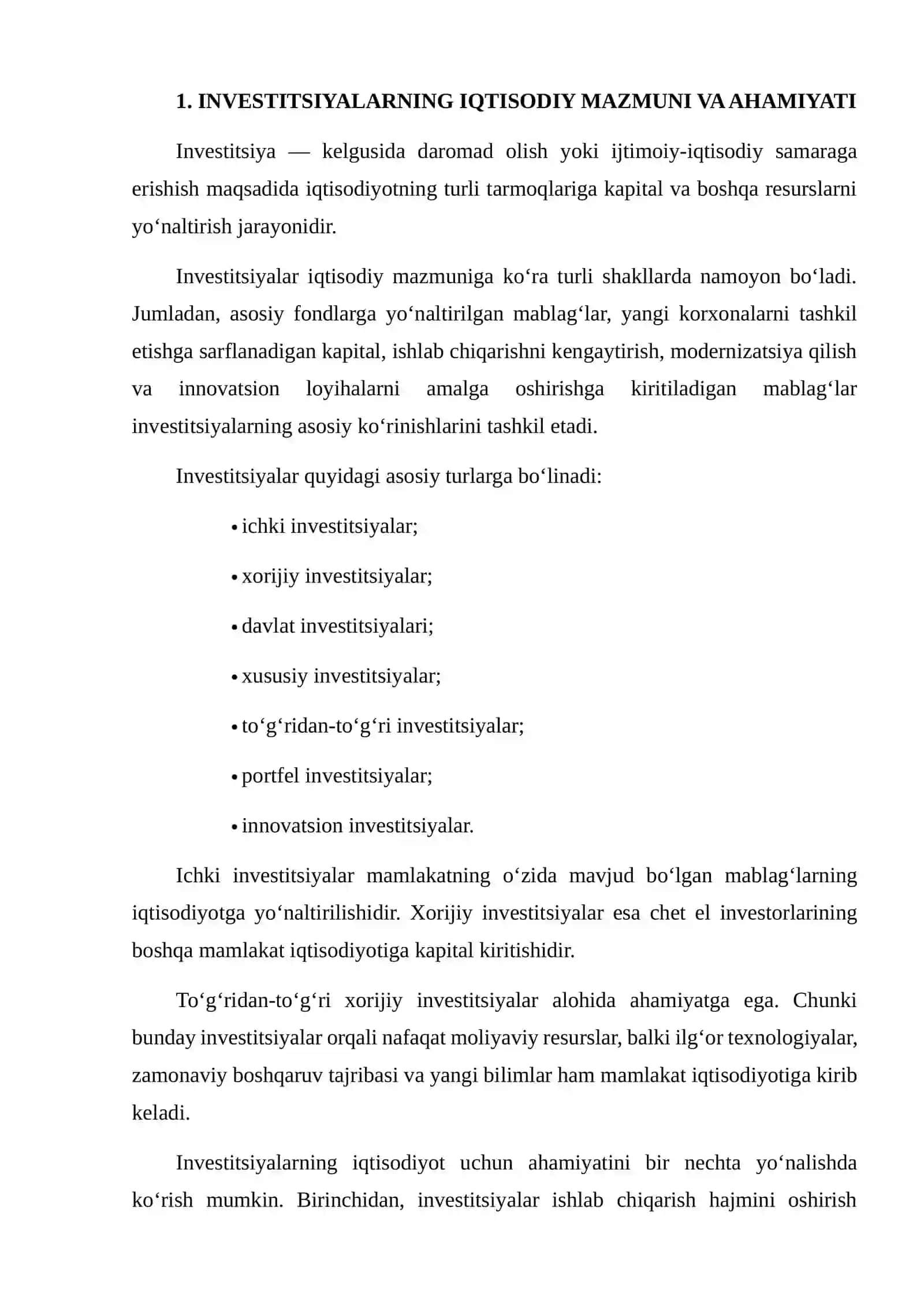 IQTISODIY O‘SISHNI RAG‘BATLANTIRISHDA INVESTITSIYALARNING ROLI 3