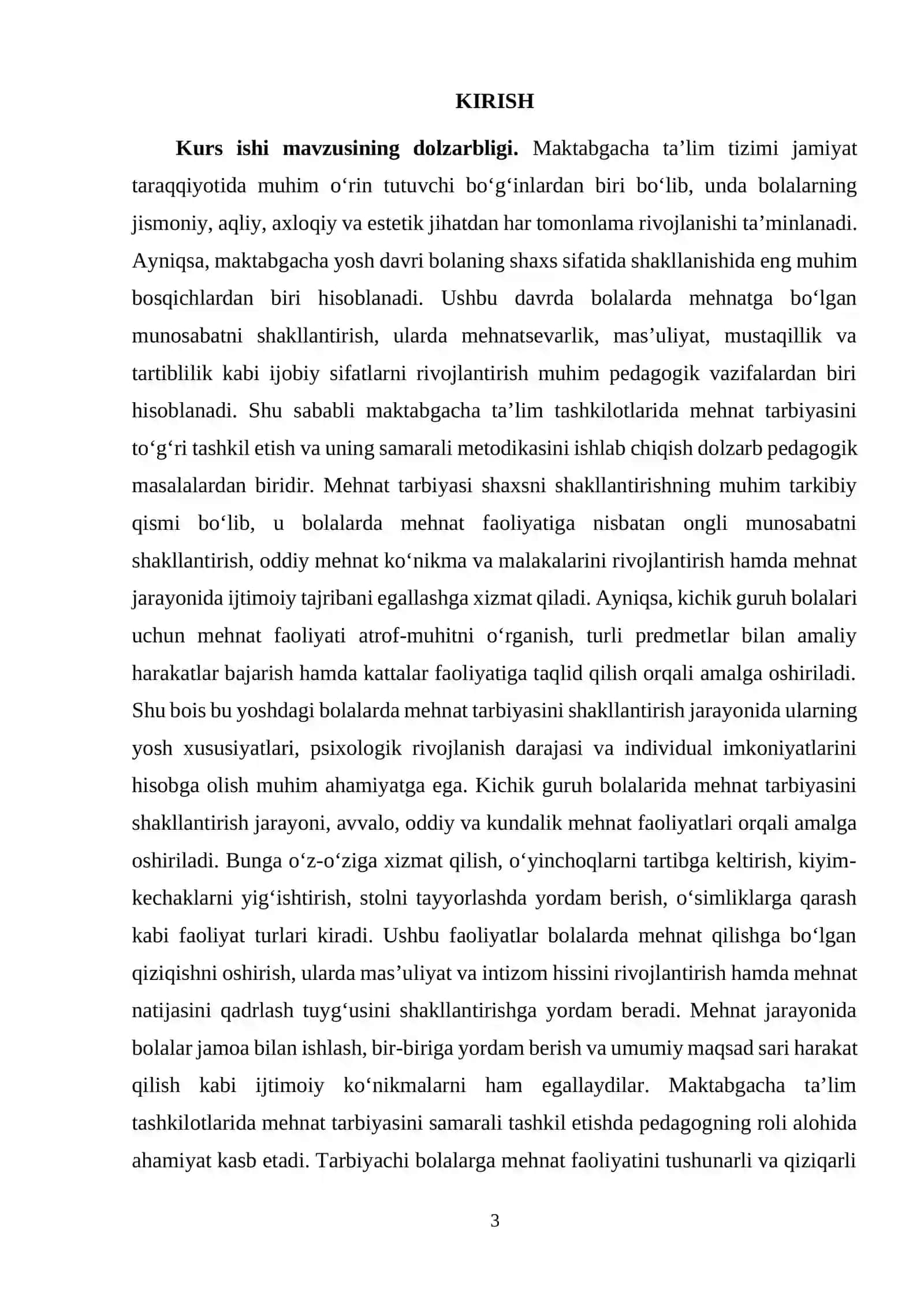 Kichik guruh bolalarida mehnat tarbiyasini shakllantirish metodikasi 3