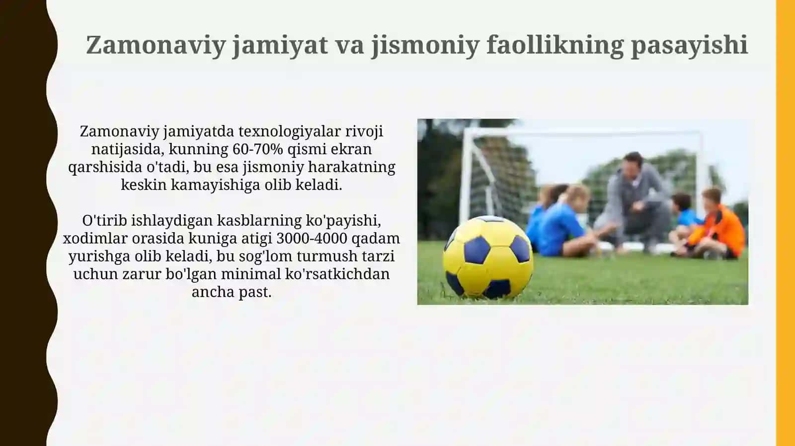 Zamonaviy jamiyat va jismoniy tarbiyagabo'lganextiyoj 3