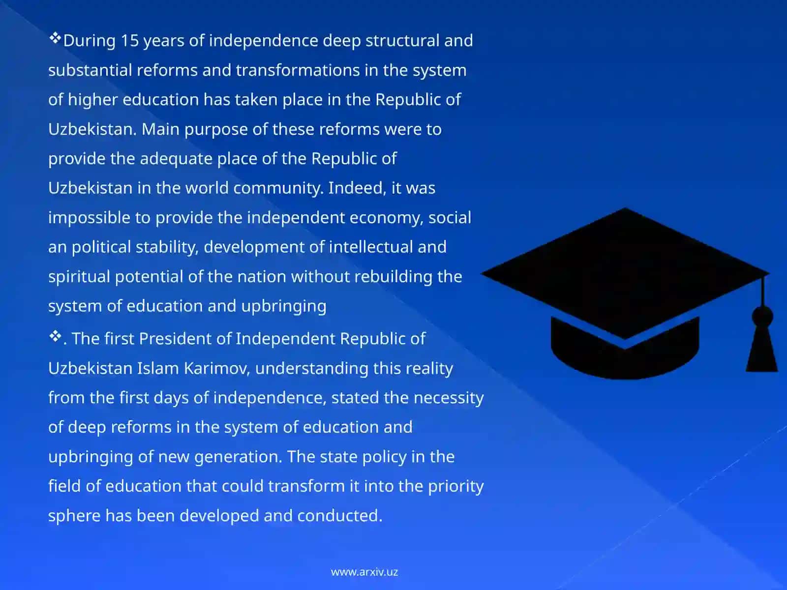 Educationsystem in the Republic of Uzbekistan 3