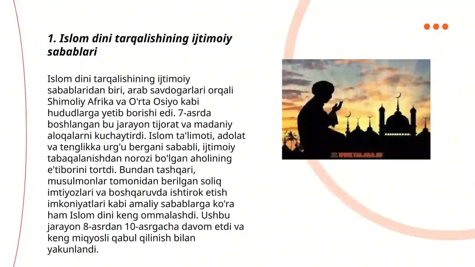 Islom dinining paydo bo lishidagi ijtimoiy-siyosiy va madaniy sharoitlar 3