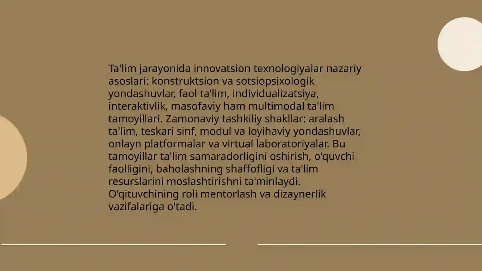 Ta'lim jarayonida innovatsion texnologiyalar va zamonaviy tashkiliy shakllar: nazariy asoslar 3