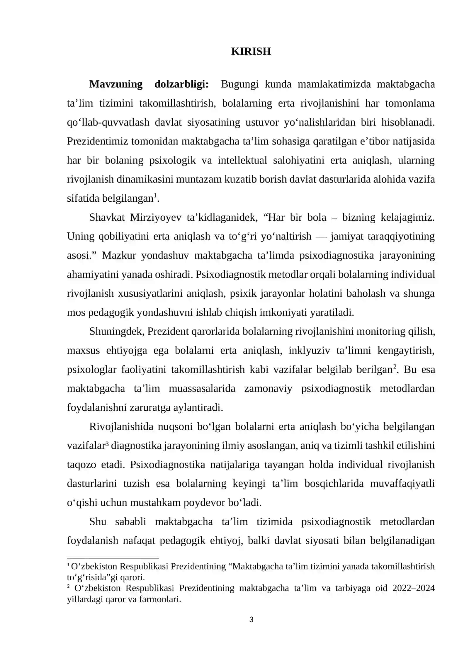 MAKTABGACHA TARBIYA YOSH DAVRI PSIXODIAGNOSTIKASI 3