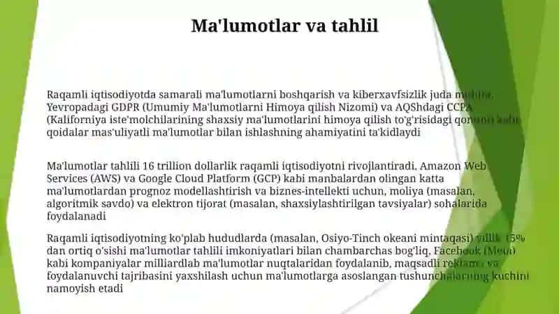 Raqamli iqsodiyot 3