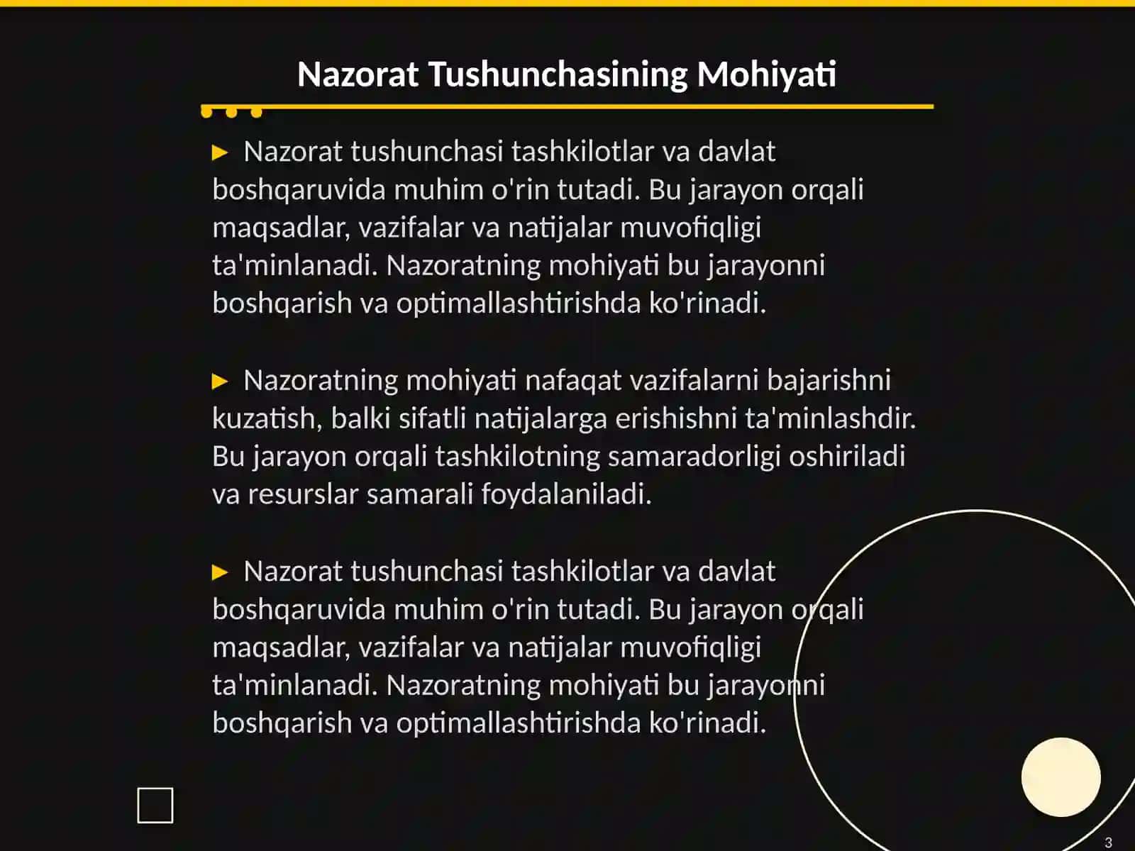 Nazoratning maqsadi, vazifalari, va usullari 3