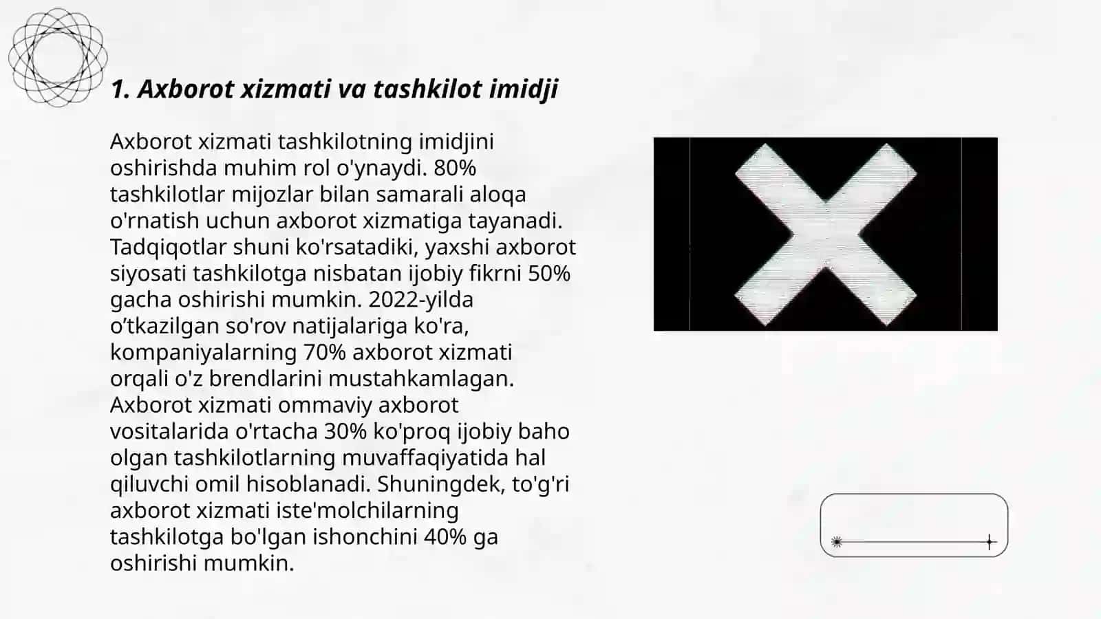 Axborot xizmati va tashkilot imidji 3