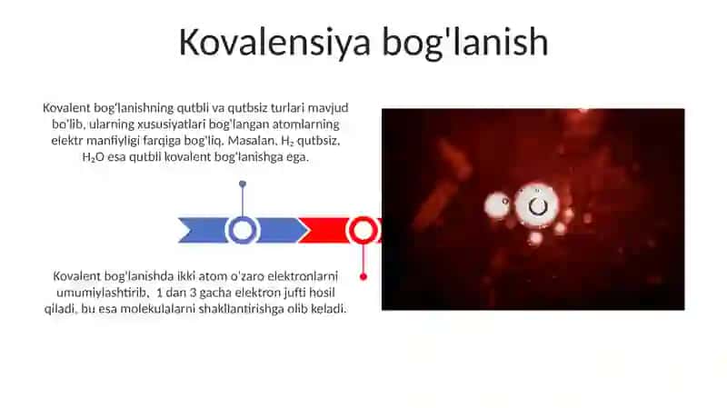 Kimyoviy bog'lanishning xususiyatlari 3
