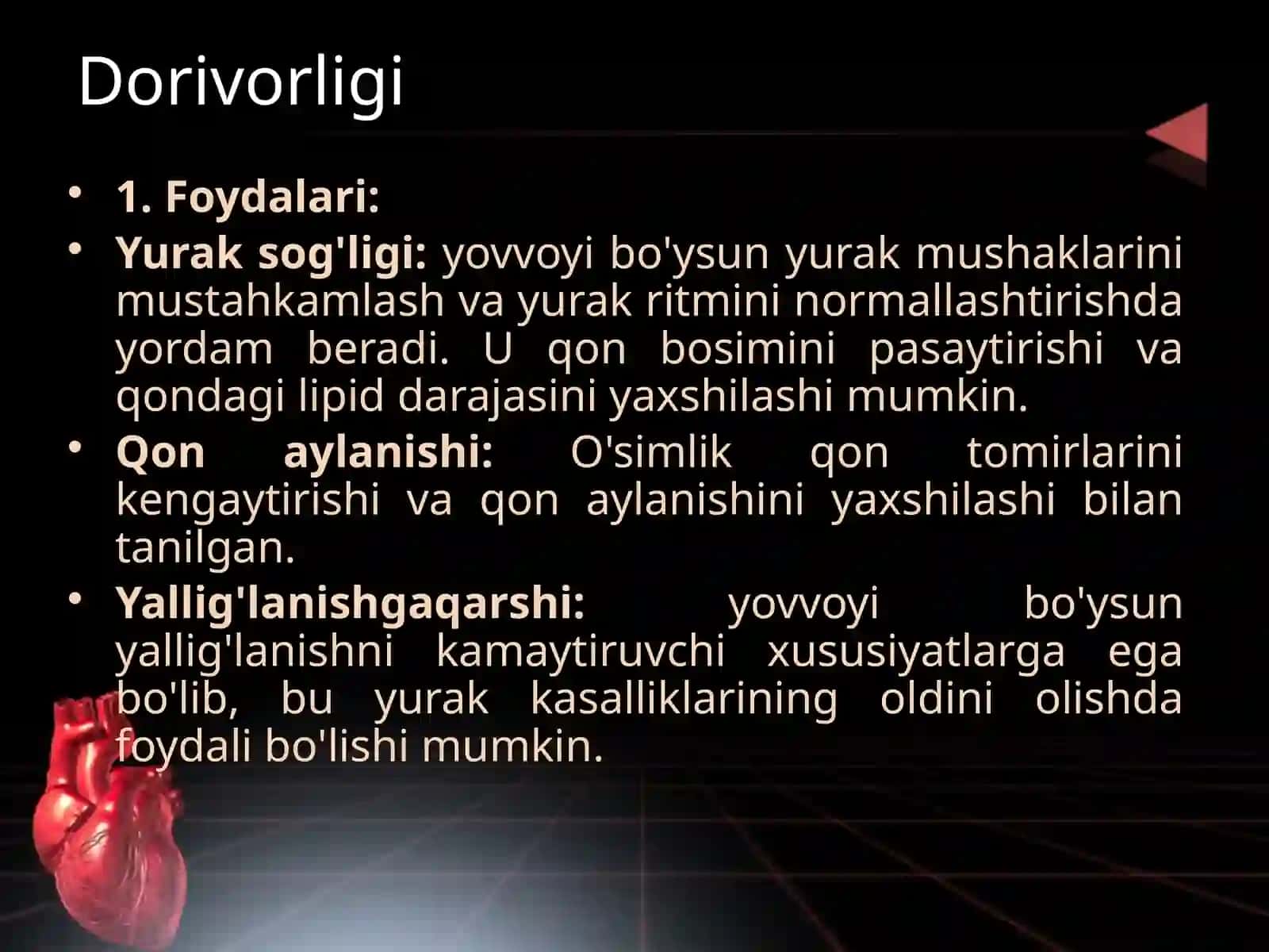 Yovvoyi bo'ysun - yurak va qon-tomir kasalliklarida qo’llanadigan dorivor o’simliklar va ularning xususiyatlari 3