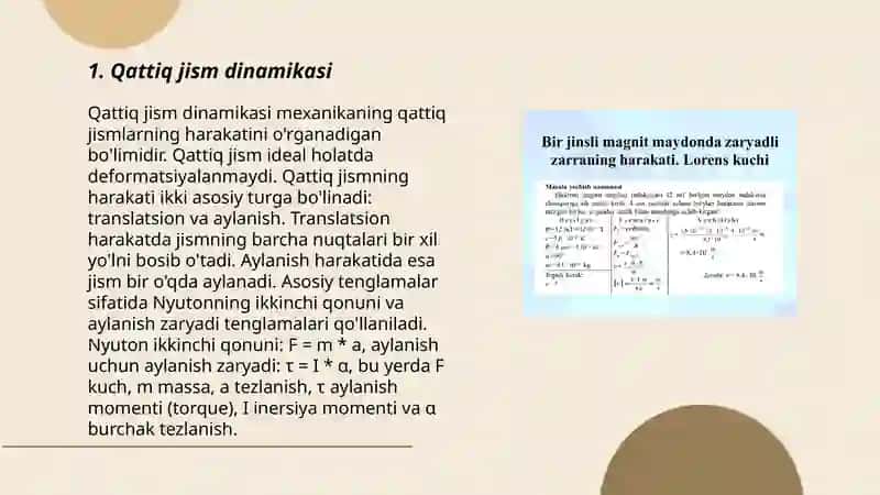 Qattiq jism aylanma harakat dinamikasi 3