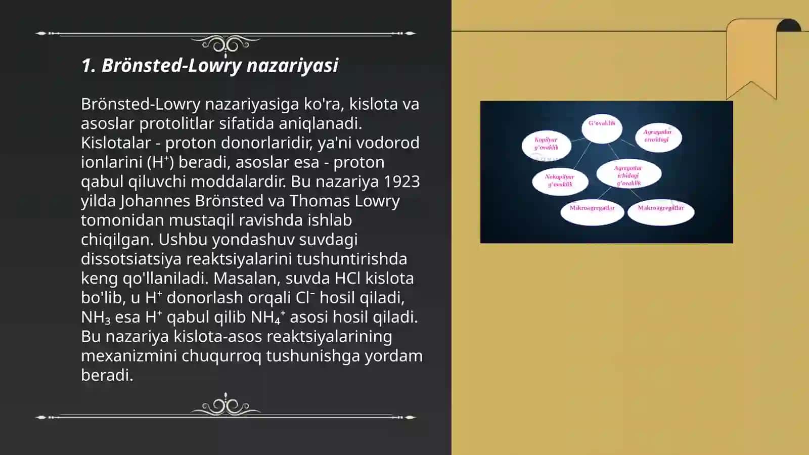 Brensted nazariyasi.Luyis nazariyasi.Oksidlanish-qaytarilish reaksiyalarini yarim-reaksiya usulda tenglashtirish 3