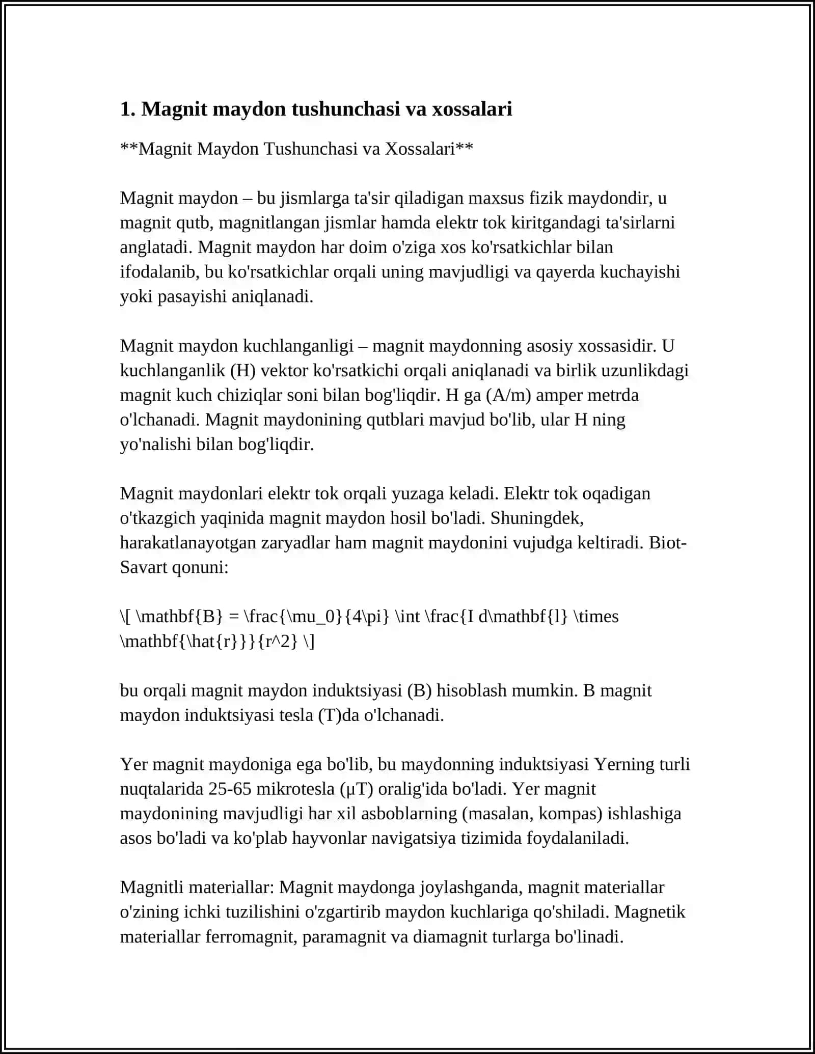 MAGNIT MAYDON.AMPER QONUNI 3