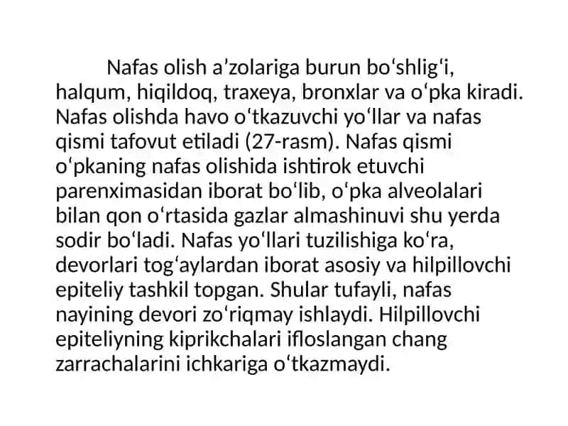 Nafasolish sistemasining fiziologiyasi 3