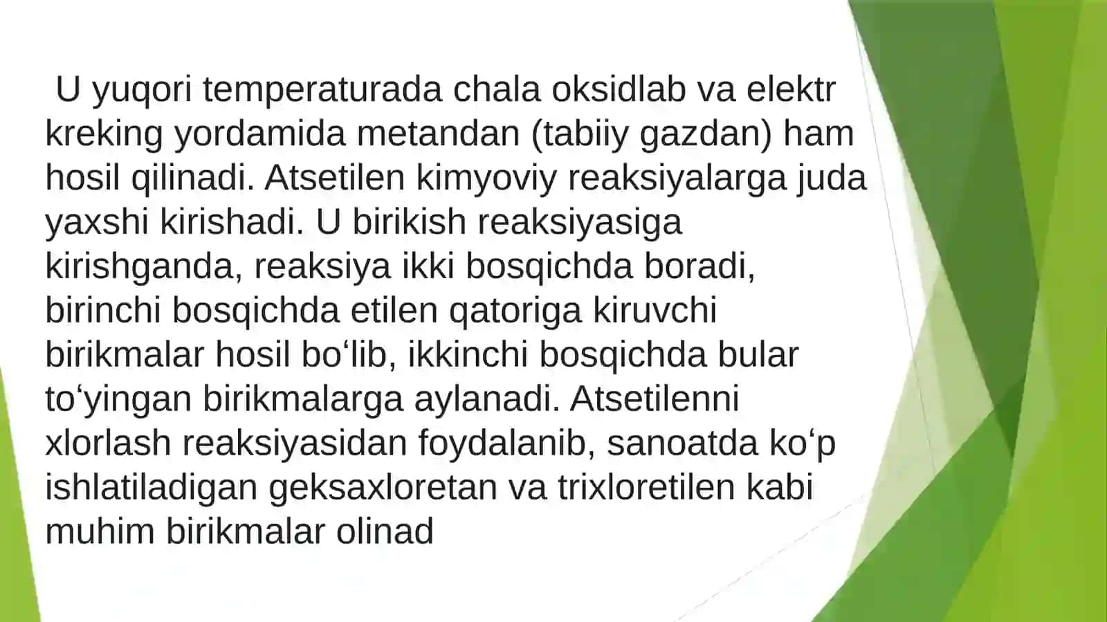 Atsetilinni gidroxlorlash orqali vinil-xlorid ishlab chiqarish 3