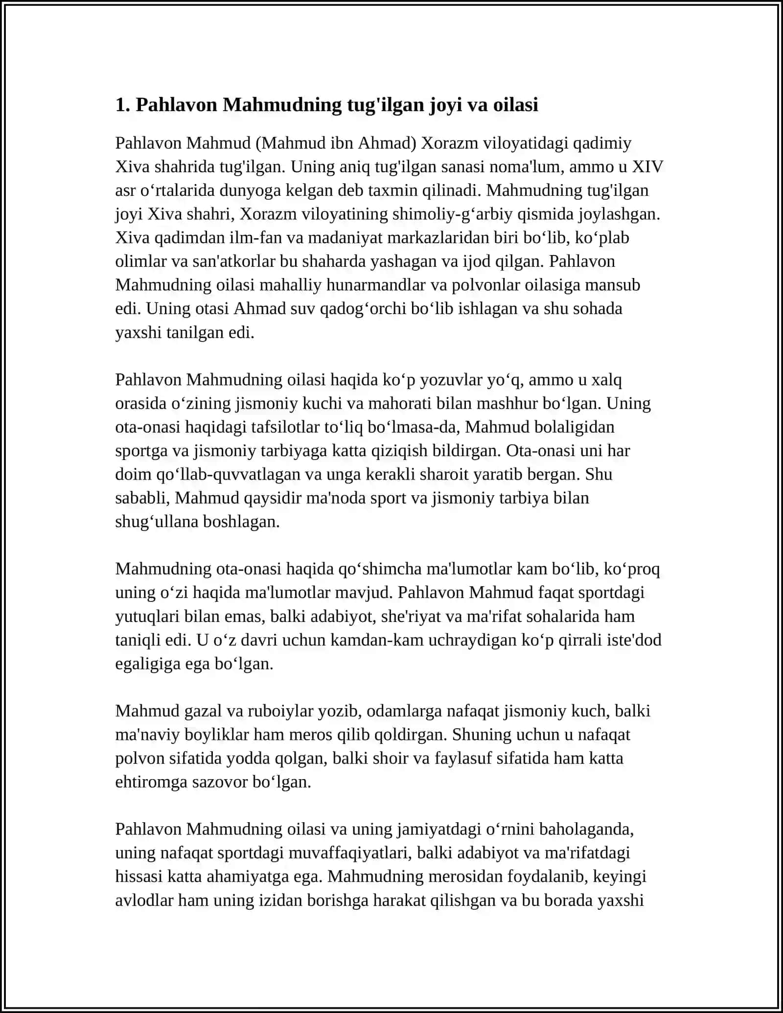 PAHLAVON MAHMUDNING HAYOTI VA IJODI 3