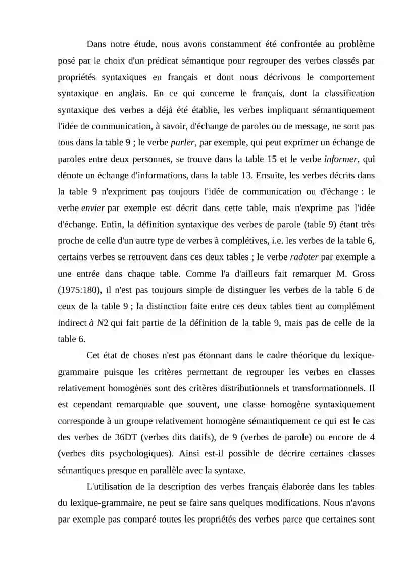 Classement sémantique des verbes 3