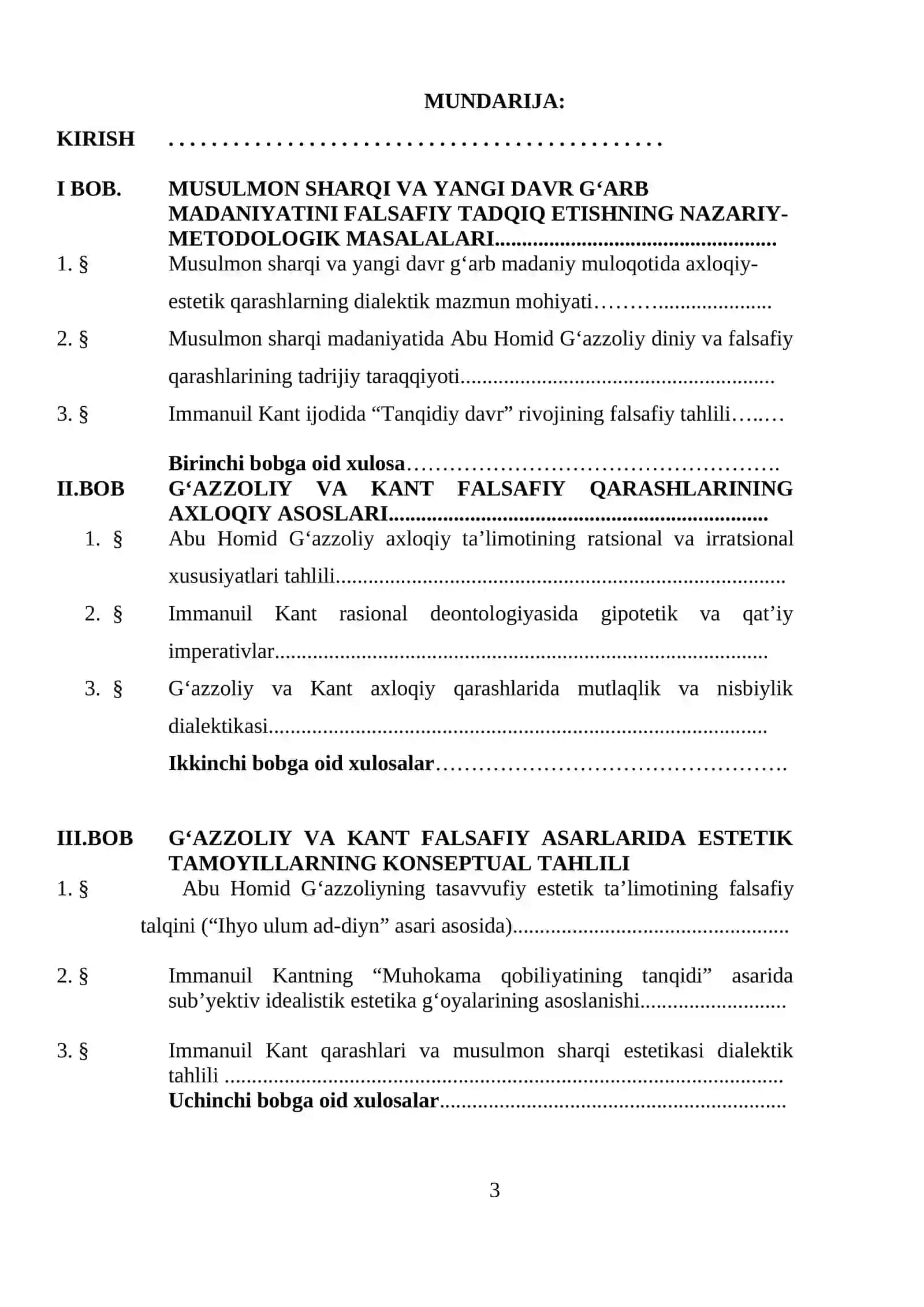 SHARQ VA G‘ARB MADANIYATIDA AXLOQIY-ESTETIK QARASHLAR DIALEKTIKASI (G‘AZZOLIY VA KANT FALSAFIY TA’LIMOTLARI MISOLIDA 3