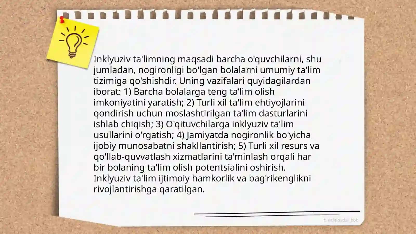 Inklyuziv ta'limning maqsadi va vazifalari 3