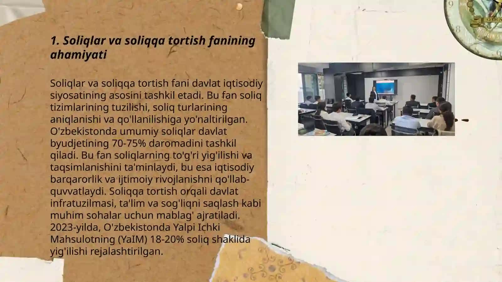 Soliqlar va soliqqa tortish fanining maqsadi, predmeti va vazifalari 3