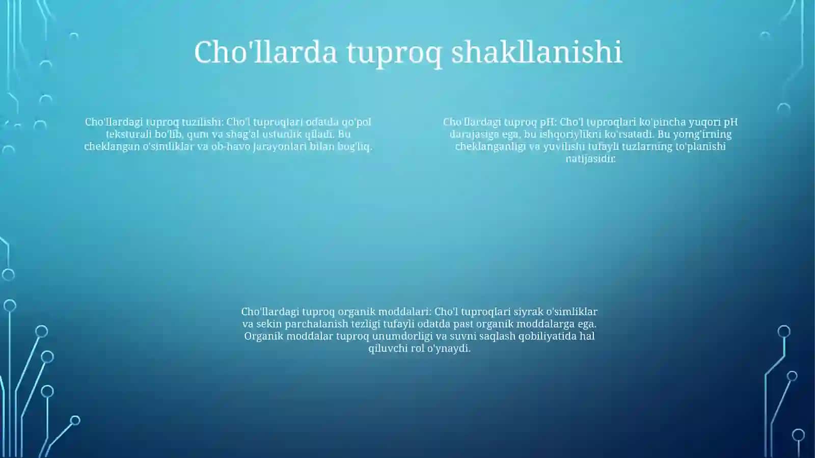 Chala ChoʻL Tuproqlari 3