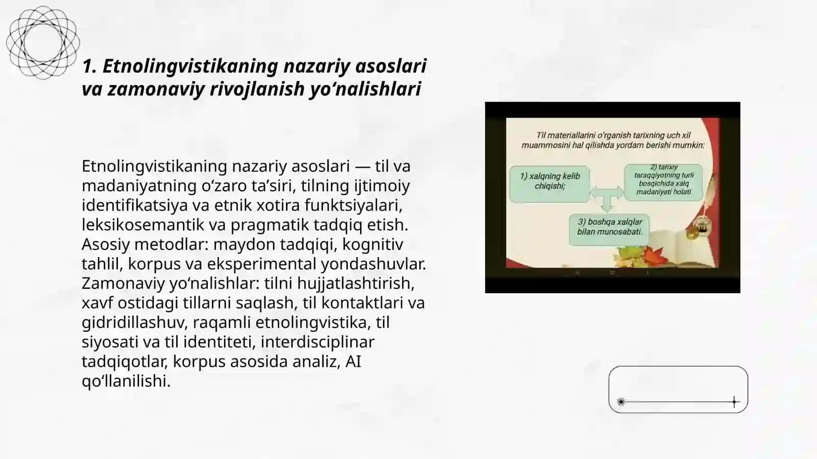 Etnolingvistika tilshunoslikning zamonaviy yoʻnalishi sifatida 3