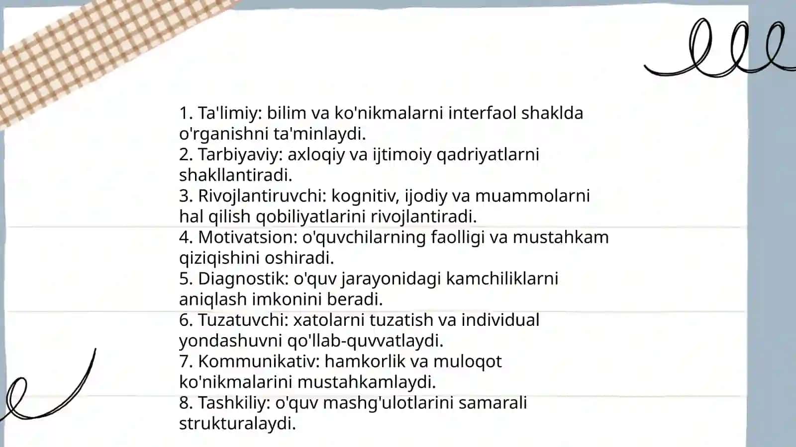 O'yinli texnologiyalar va ularning funksiyalari 3