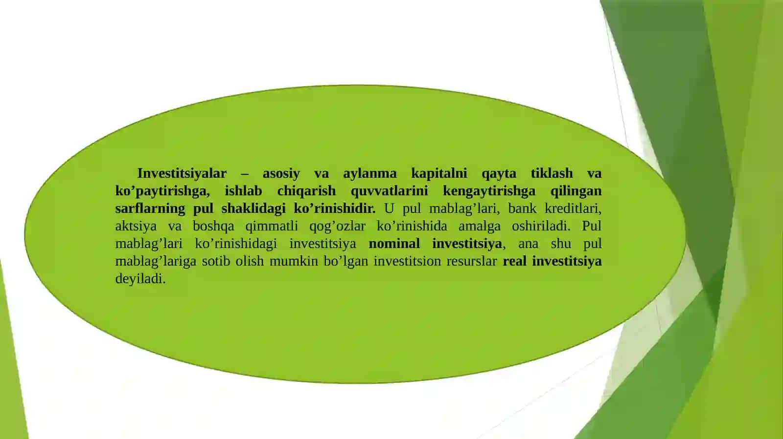 INVESTITSIYALAR VA INVESTORLAR 3