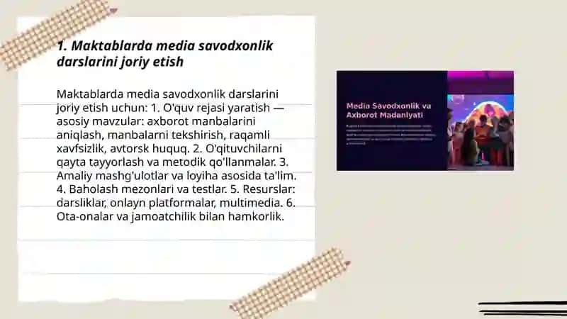 Maktablarda media savodxonlik darslarini joriy etish 3
