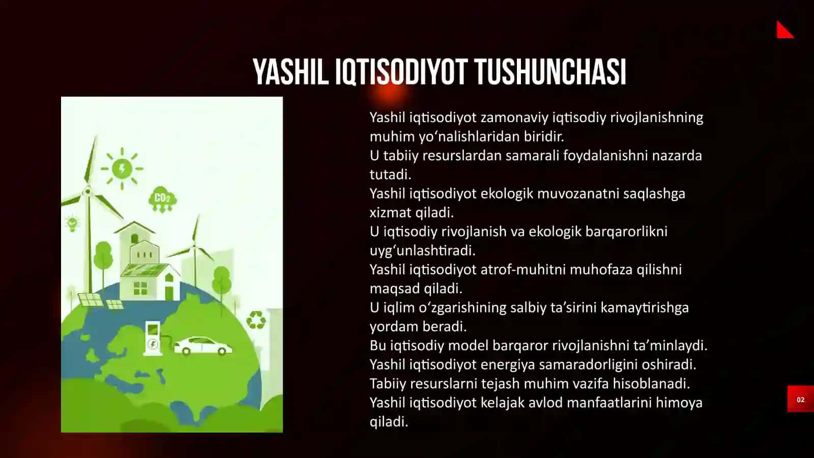 Yashil iqtisodiyot fanining asosiy vazifalari 3